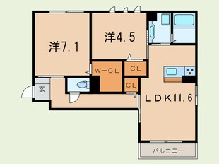 シャルマン本山の物件間取画像